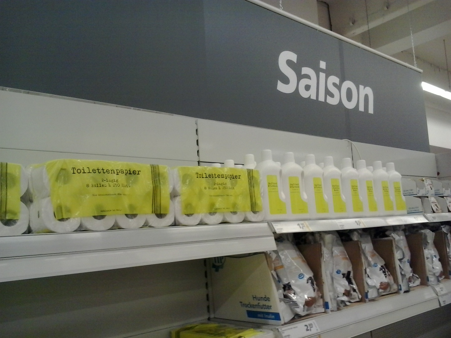 toilet paper as seasonal product